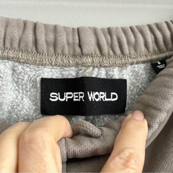 Aritzia Gd Modern Taupe Super World™ The Super™ Fleece Sweatsuit Set - S - Picture 8 of 14